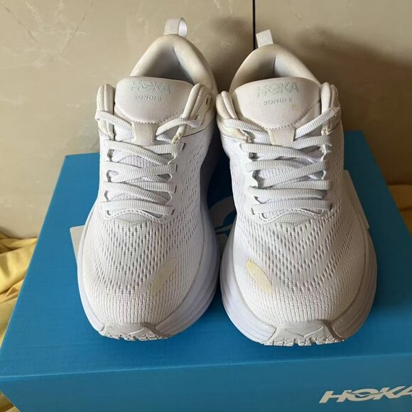Hoka One One Women's White Trainers - Picture 5 of 8
